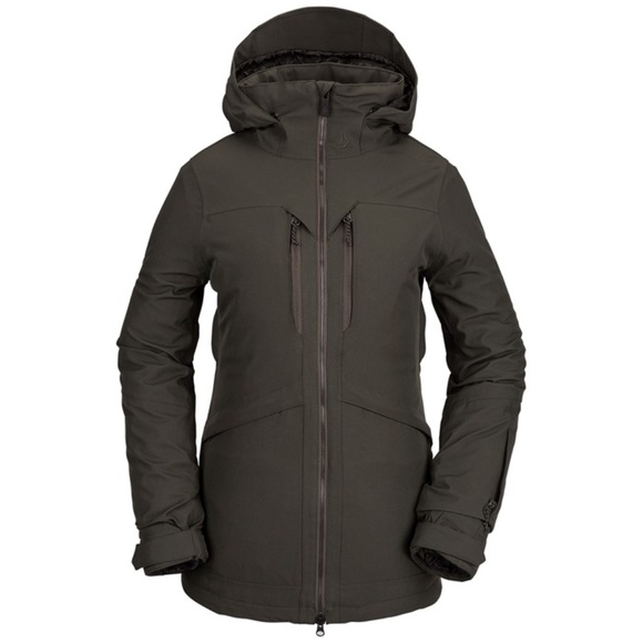 SOLD! NEW XS Volcom Women’s Shelter snowboard Jacket. Deep green. - Picture 1 of 2